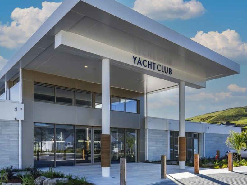 Yacht Club - Front entrance dimensional sign